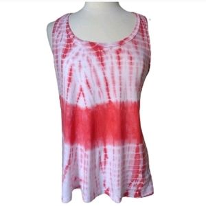 Tank Top LOTUS FOR ATHLETA SHIBORI Racer Back Small Shibori Print Tie Dye